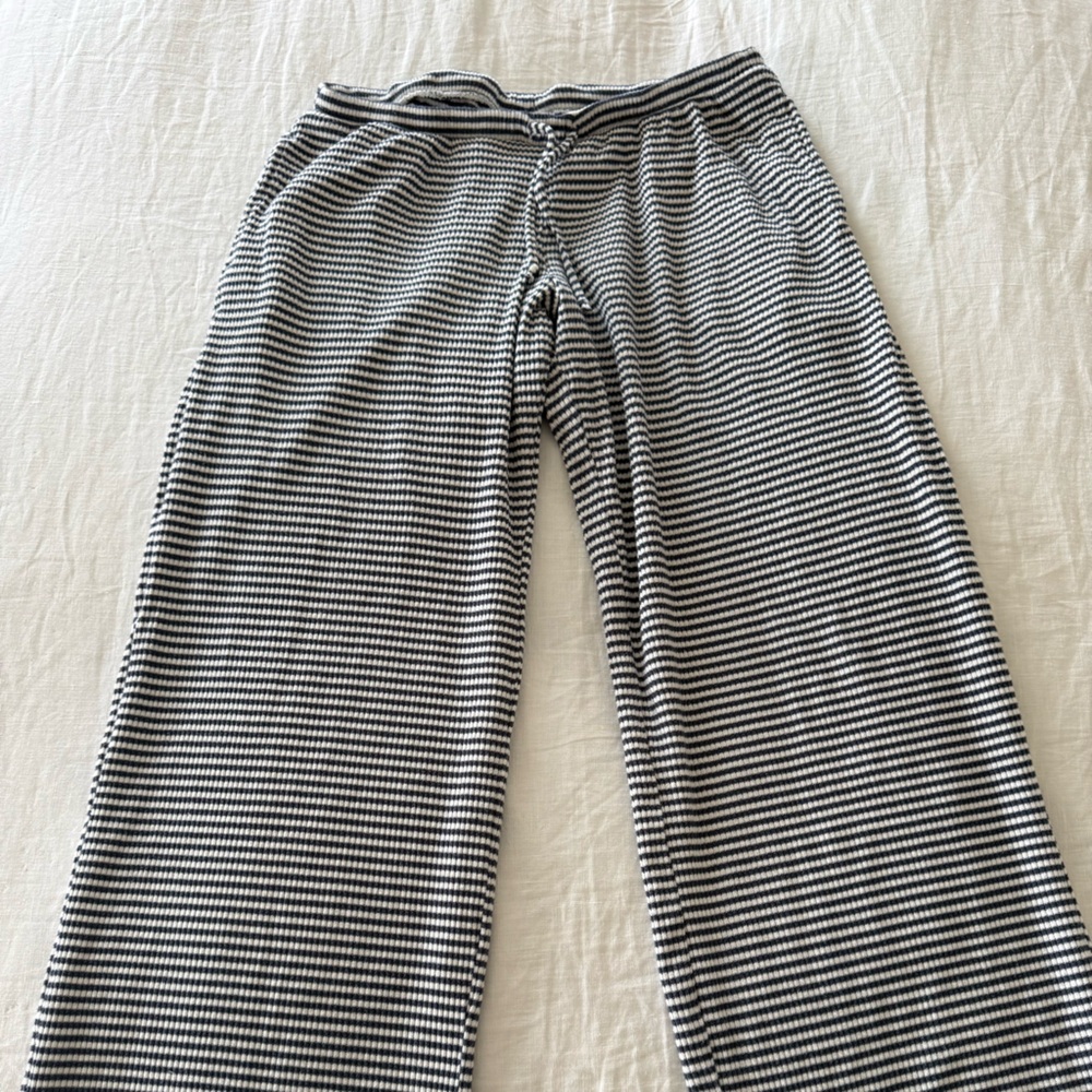 Hollister Navy and White Striped Sleepwear